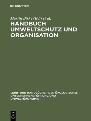 cover image of Handbuch Umweltschutz und Organisation
